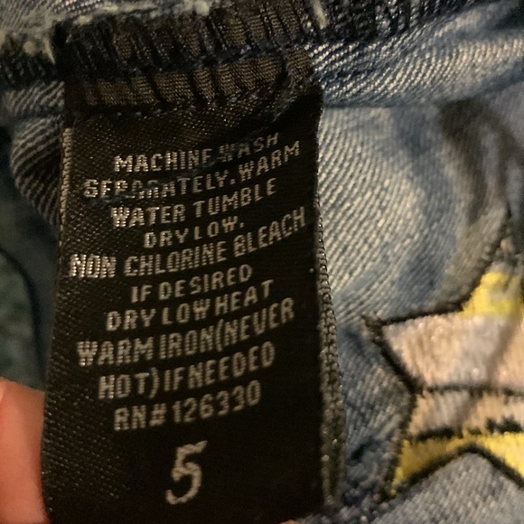 OOAK Frozen Upcycled Handmade Girls Denim Vest Handcraft Unique Elsa Olaf Size 5 - Picture 10 of 10